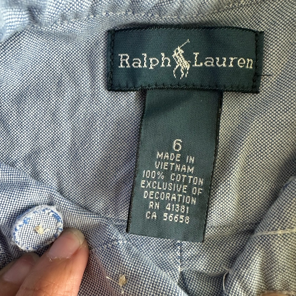 Boys Ralph Lauren Polo Shirt Bundle Size 6 Button Down & Long Sleeve Lot of 5 - Picture 11 of 15